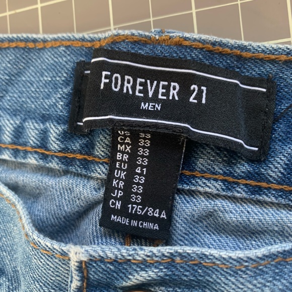 Men’s Forever 21 denim shorts size 33 - Picture 3 of 3